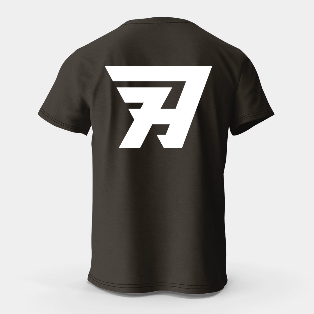 Black A White Print Shirt Unisex