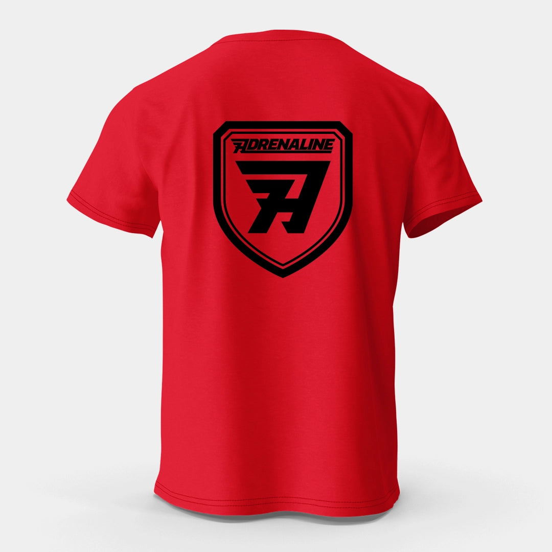 Red on Black Shield Shirt Unisex