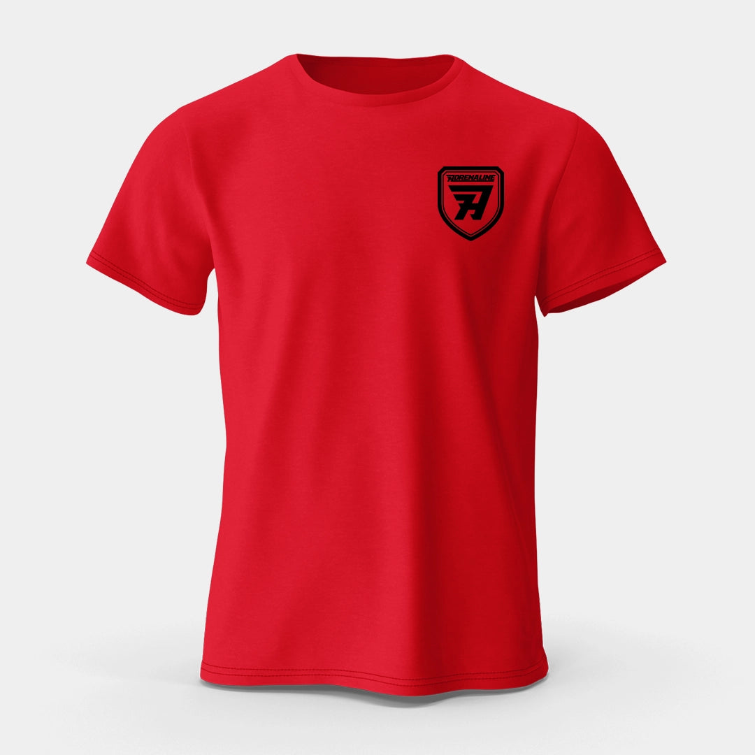 Red on Black Shield Shirt Unisex